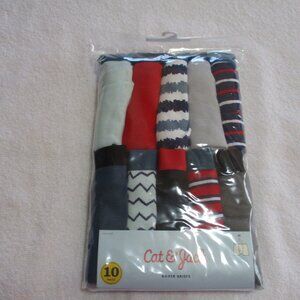 Cat & Jack 10 pack Boxer Briefs Size M (8) Boys (66-74 lbs.) Asst. Colors NWT